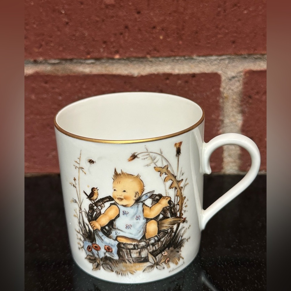 Vintage 1973 Hummel Child’s Mug Schmid West Germany Berta Hummel Collectible Cup